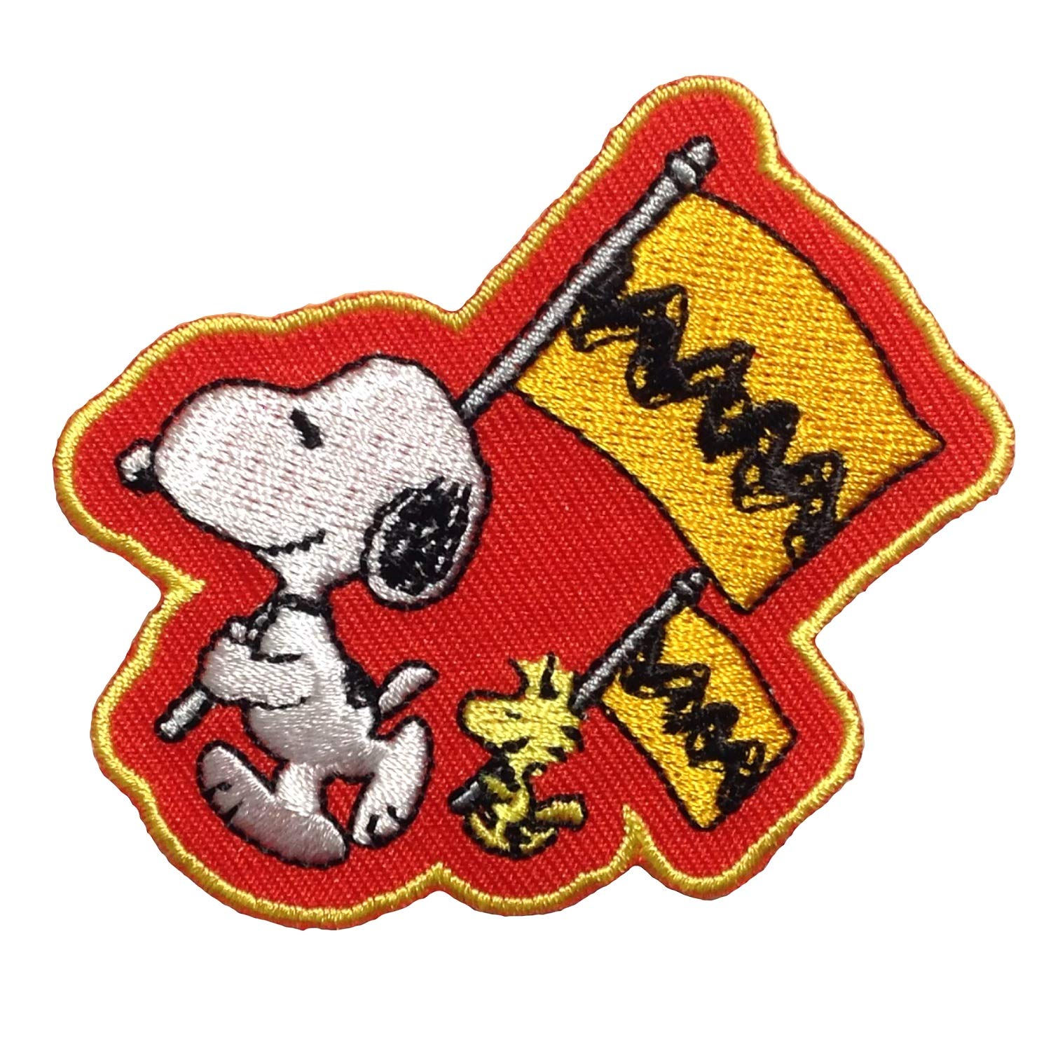 Amazon | ワッペン PEANUTS スヌーピー (旗) SNOOPY 犬 グッズ 