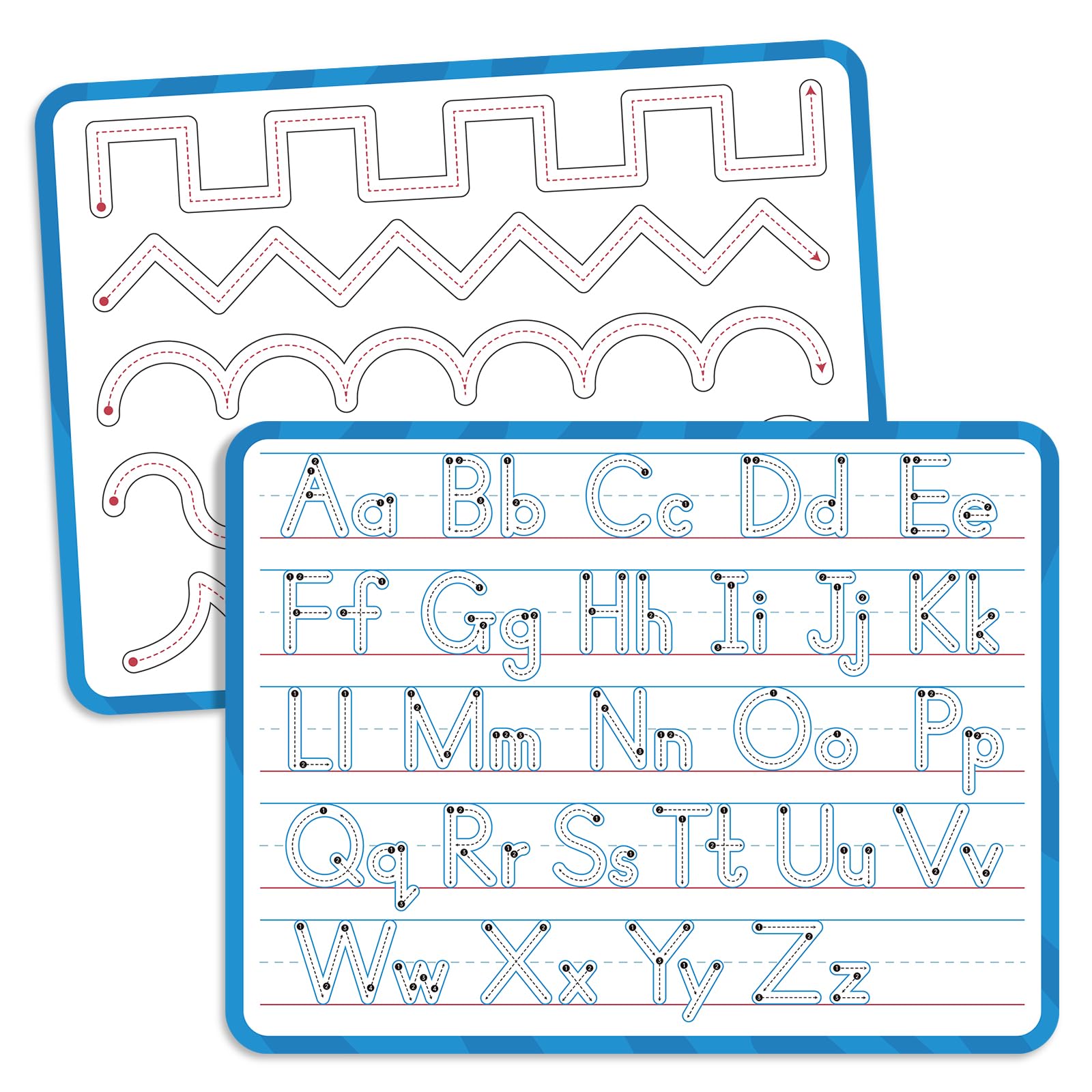 Handwriting Practice Dry Erase Board – ABC Tracing for Kids Ages 3-5 | Reusable Whiteboard for Preschool, Kindergarten & Homeschool | Ideal for Early Writing & Pre-K Activities | 9" x 12"