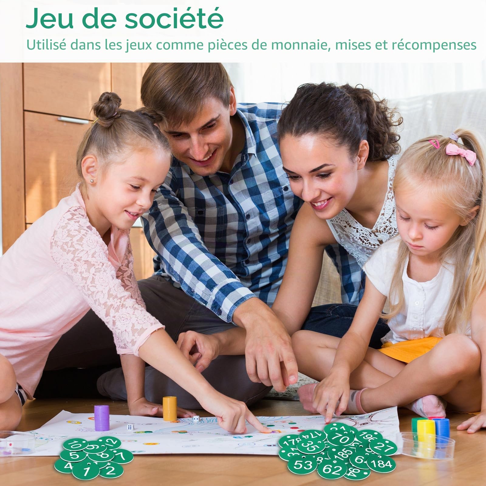 Tenare 1-200 Étiquettes de Numérotée en Plastique Porte-Clés Numéroté 1 à 200 Étanches Étiquettes de Numéro avec Trou pour Vestiaires Hôtels Écoles Restaurant, sans Anneaux(Vert,200)
