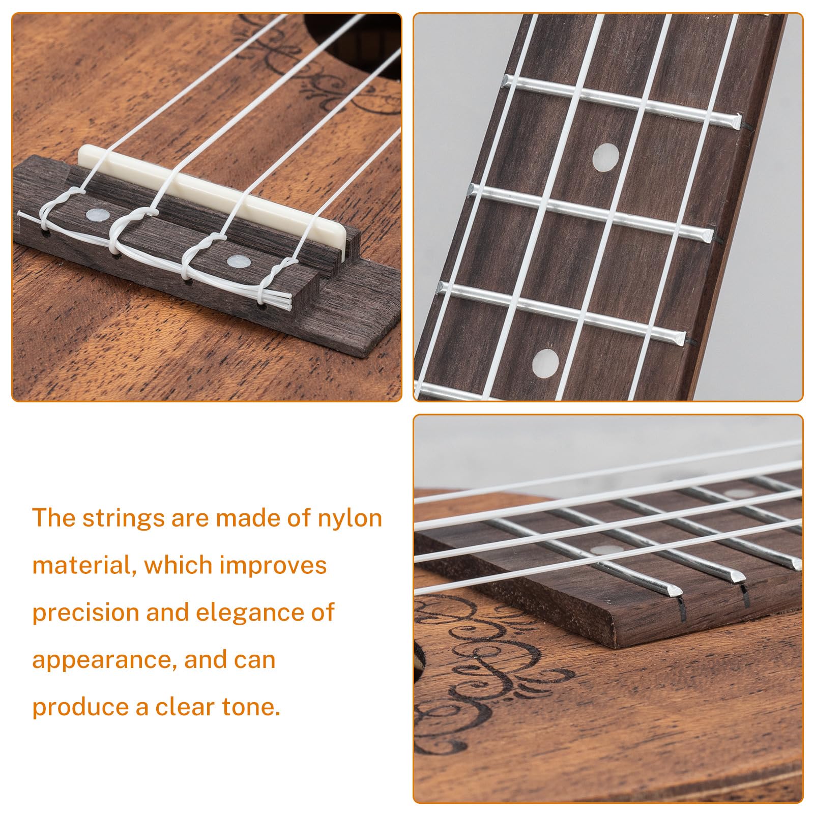 LEKATO Soprano Ukulele Sapeli Kit de démarrage pour ukulélé 21 pouces avec sac de transport/accordeur/sangle/médiators/corde, ensemble de ukulélé guitare 4 cordes Hawaii pour débutants, cadeau musical