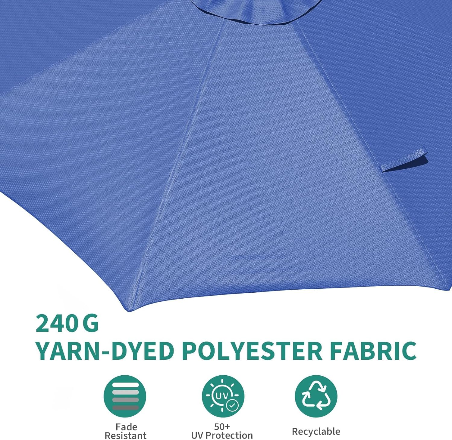 10FT Patio Umbrella With Base Included, Outdoor Heavy Duty Offset Hanging Umbrella, 360 Degree Rotation, Easy Tilt Adjustment, Aluminum Frame, Perfect for Backyard, Garden, Pool And Deck