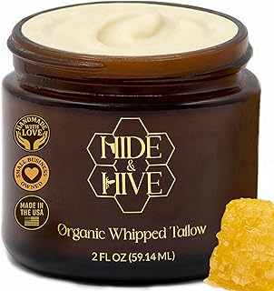 Whipped Tallow Balm – Grass-Fed Moisture for Face, Body & Hands – Organic Beef Tallow for Skin with Royal Jelly & Propolis – Clean, Non-Greasy Balm for Dry, Sensitive Skin
