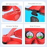 Upgraded VR Headset for Switch 2 (2025), Switch 2 VR Virtual Boy Games Glasses with Adjustable HD Lenses and Head Strap with Rotary Button, Labo VR for Accessory, Orange & Blue