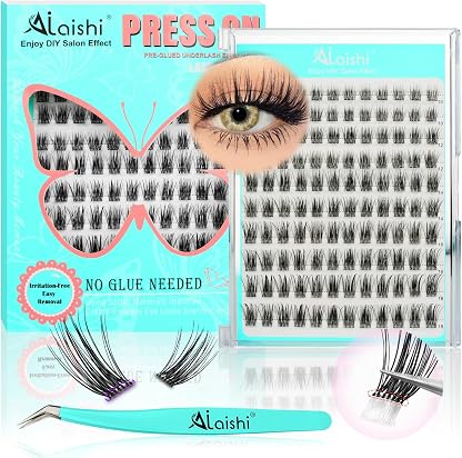 Kit de cílios em cacho, extensões de cílios em cacho DIY de 10 a 18 mm, 120 unidades de cílios naturais macios com pinça para cílios postiços naturais de olho de gato em grupos individuais (NGDY61) por Individual — capa do álbum