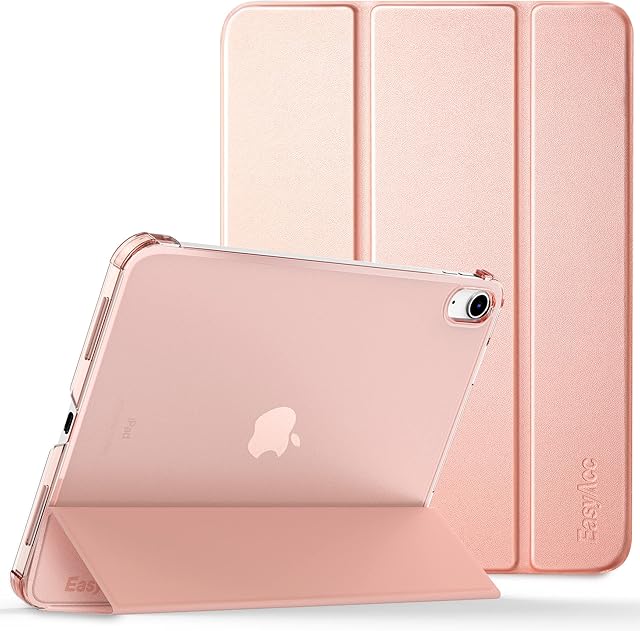 Easyacc Case for iPad 10th Generation 2022, iPad 10th 10.9 Inch Slim Hard Back 10th Gen Cover iPad Protective Smart Stand Case for iPad 10 Generation 10.9