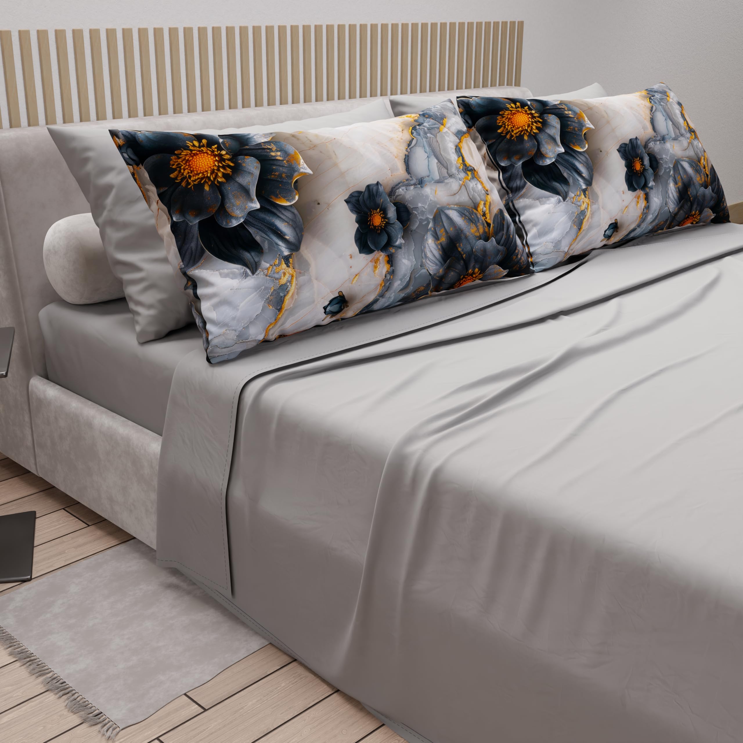 PETTI Artigiani Italiani, Cotton Sheets with Pillowcases in Digital Print, Single Bed Sheet, Single Bed Set - Image 2