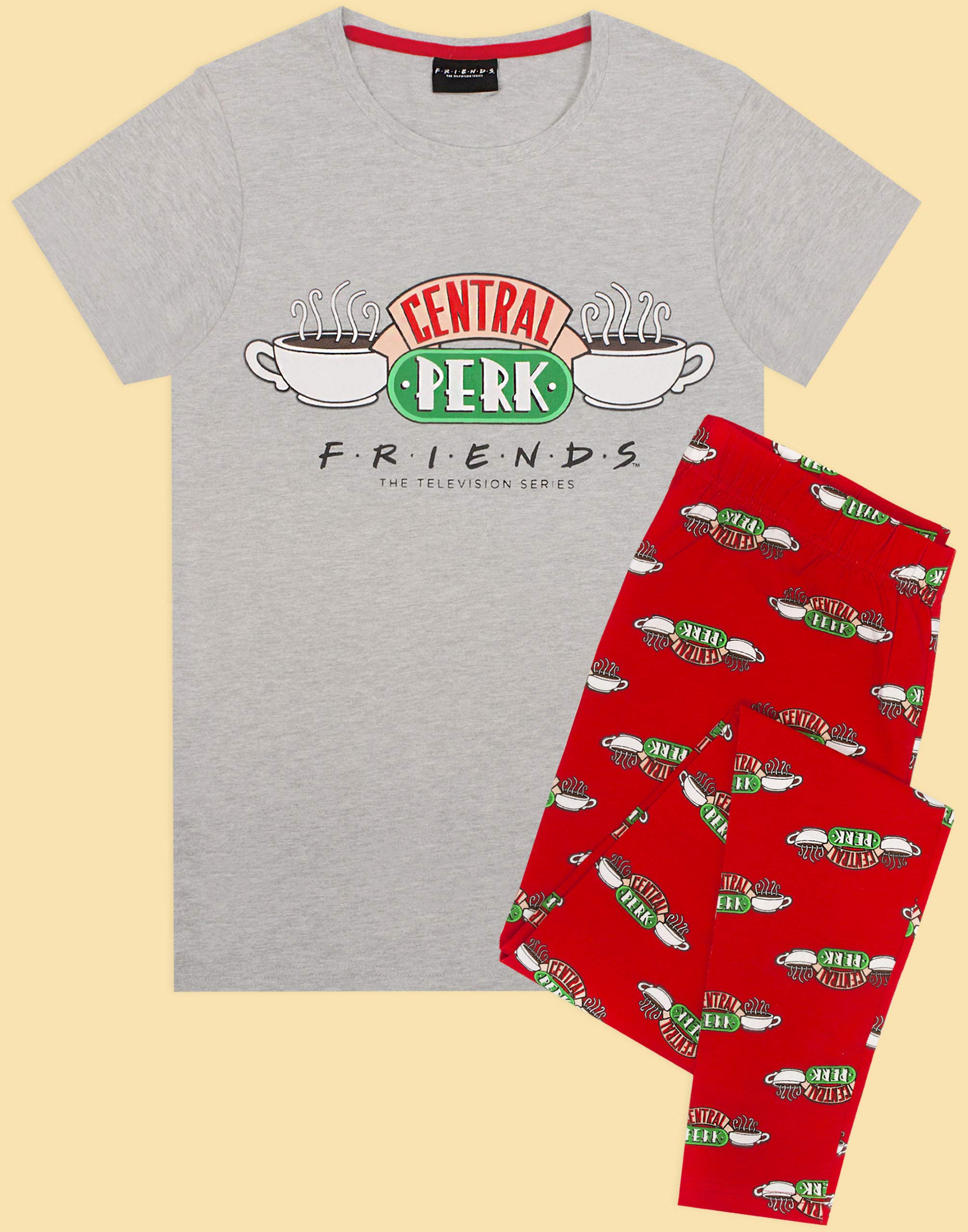 Friends Amici Central Perk Pigiama per Le Donne Cafe TV Show Show PJ Set