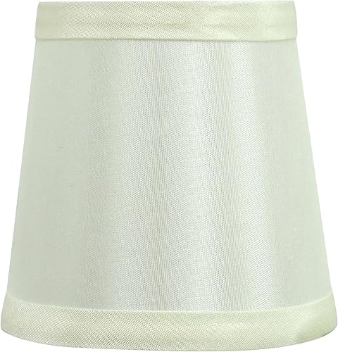 Miniatura 3 de Aspen Creative 32712-2 Juego de pantallas de lámpara de araña con clip con forma de imperio pequeño (paquete de 2), diseño de transición en blanco