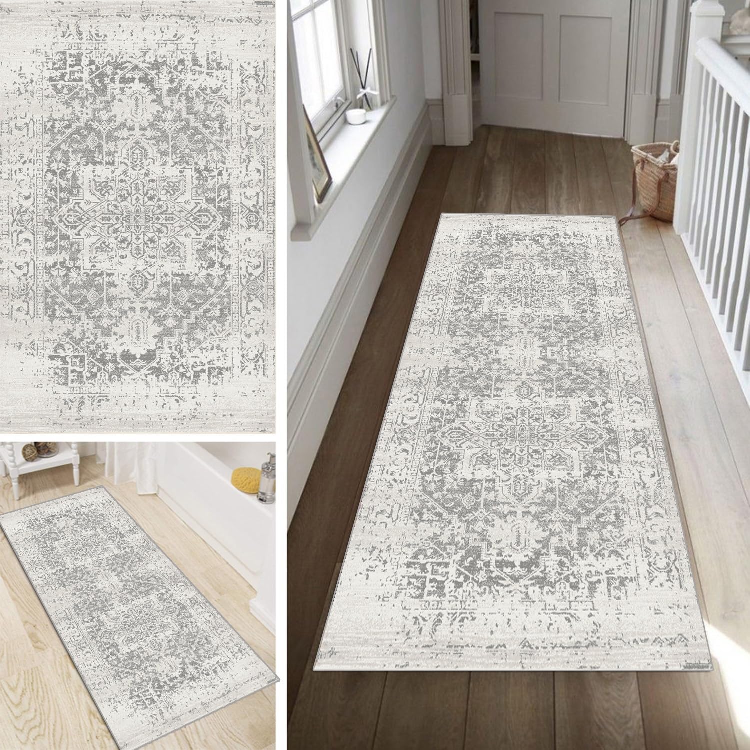 Teppich Läufer Flur Küche Schlafzimmer Teppich Waschbar 60x200cm
