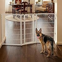 Vista 42 de FXW Puerta para perros extra ancha diseñada para uso en interiores, ancho ajustable de hasta 165 pulgadas de ancho