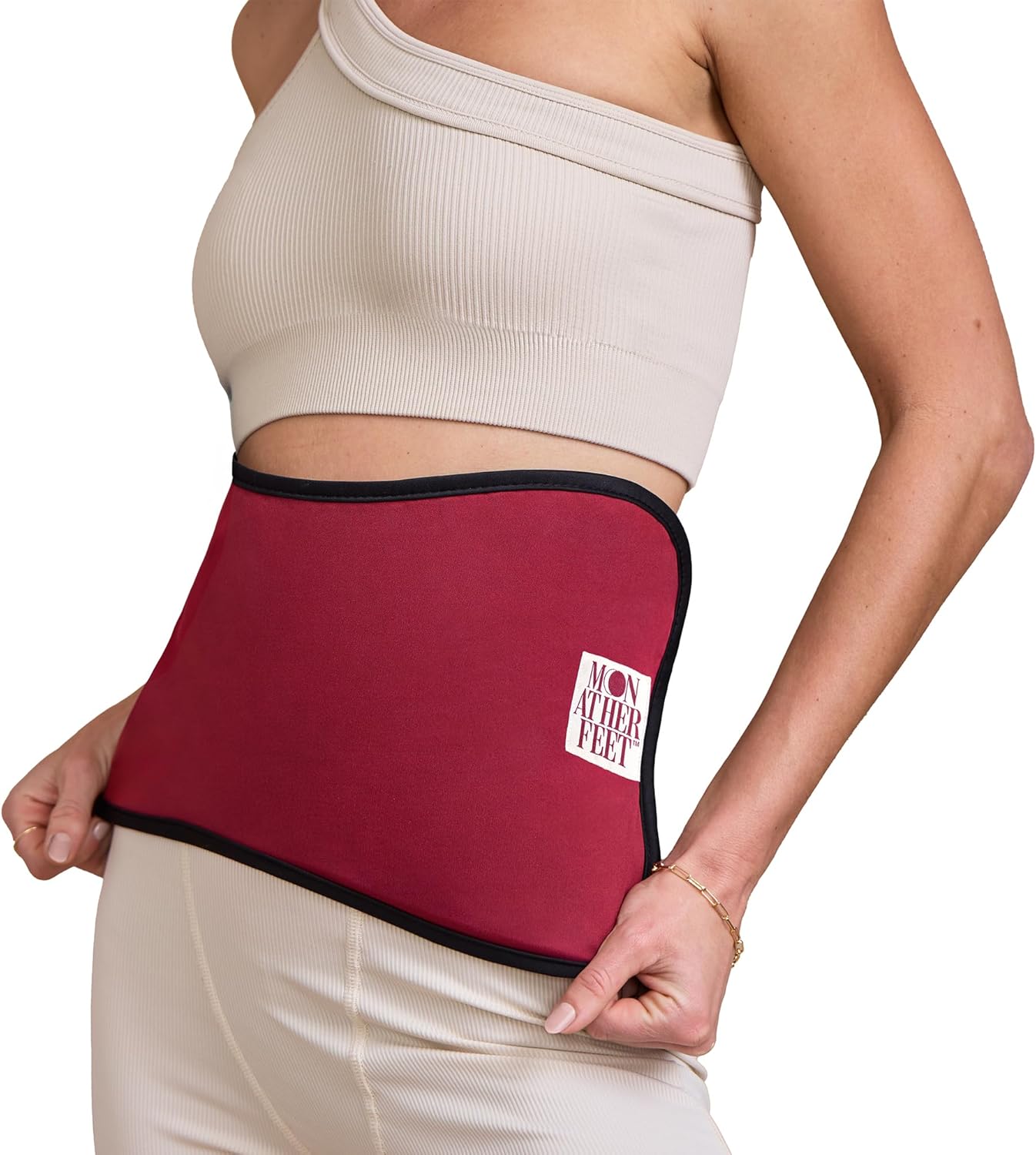 Castor Oil Pack Wrap for Abdomen, Certified Organic Cotton Flannel, Reusable Leak-Proof Compress with Heat Pack Pocket, Adjustable XS to XXL, Covers Liver & Stomach, Italian Designed