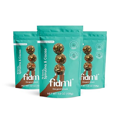 Miniatura 7 de Fidmi Bolas de proteínas  Bola energética para refrigerios  Ingredientes naturales  Apto para dietas cetogénicas (Maca y arándanos) - Paquete de 3