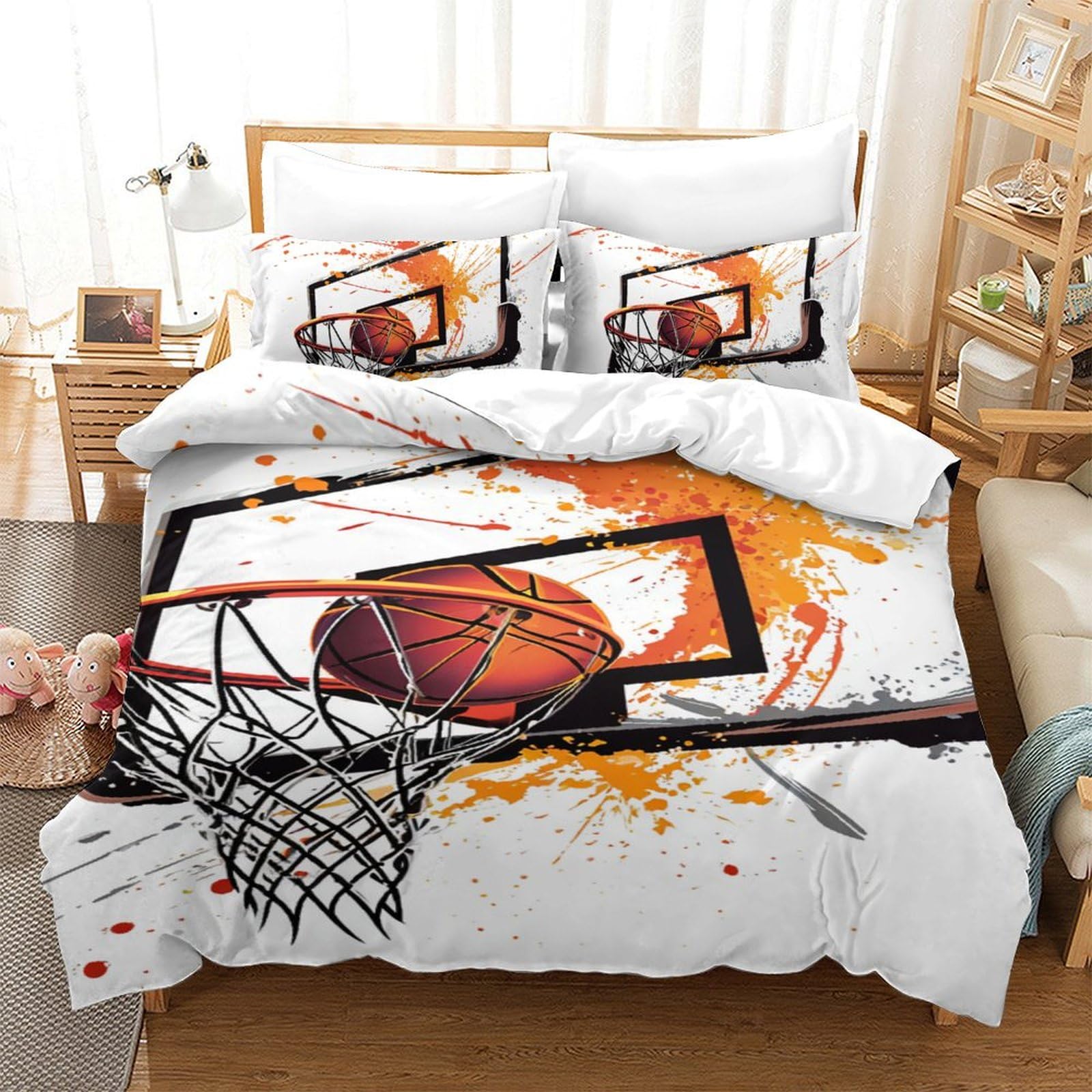 Draps de lit basket 3D anti-transpiration et faciles à repasser 140x200