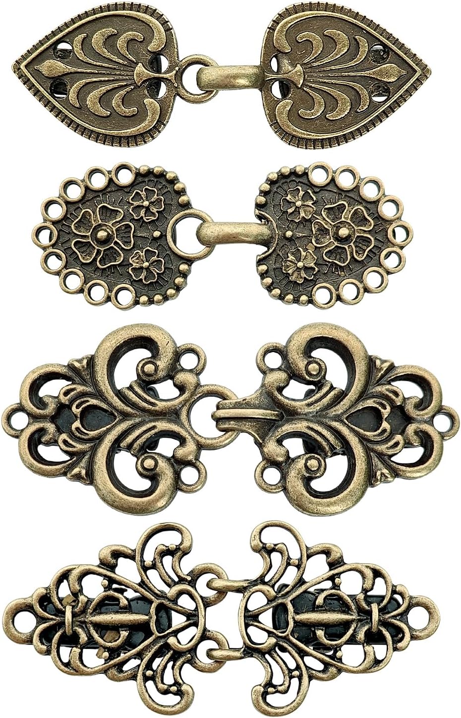 Set De 2 Clips Pull Vintage - Clips Cape Cardigan Rétro Pour Femmes Clip Col Foulard Chemise Robe Couleur Argent