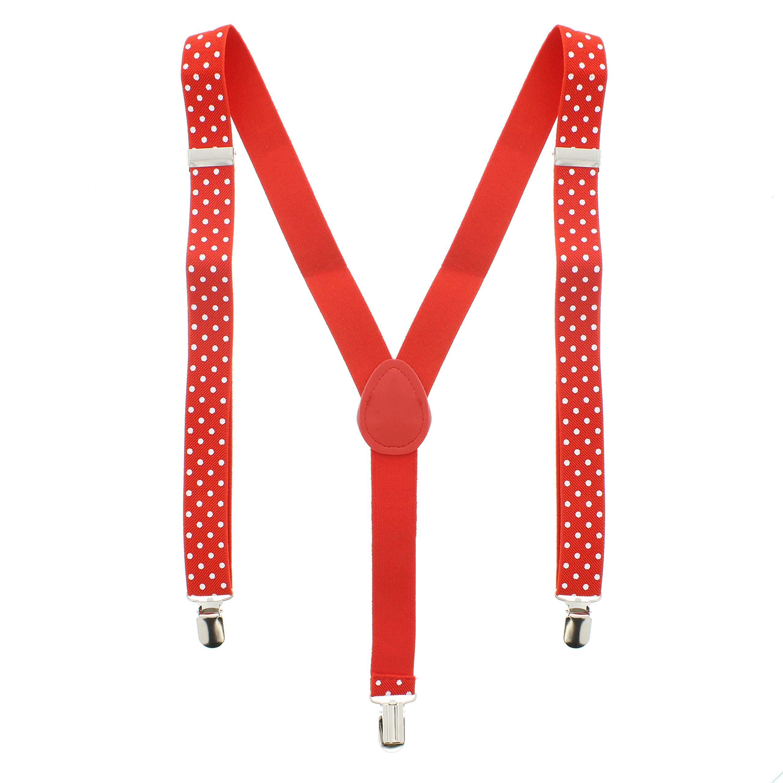 Zac's Alter Ego Men/Ladies Adjustable 25mm Width Polka Dot Braces/Suspenders