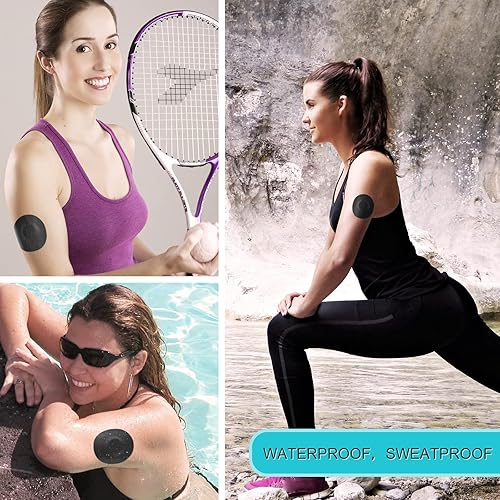 Miniatura 4 de 20 cubiertas de sensor Libre 2 impermeables, parches adhesivos CGM sin látex e hipoalergénicas, 14 días de fuerte adherencia flexible sin pegamento