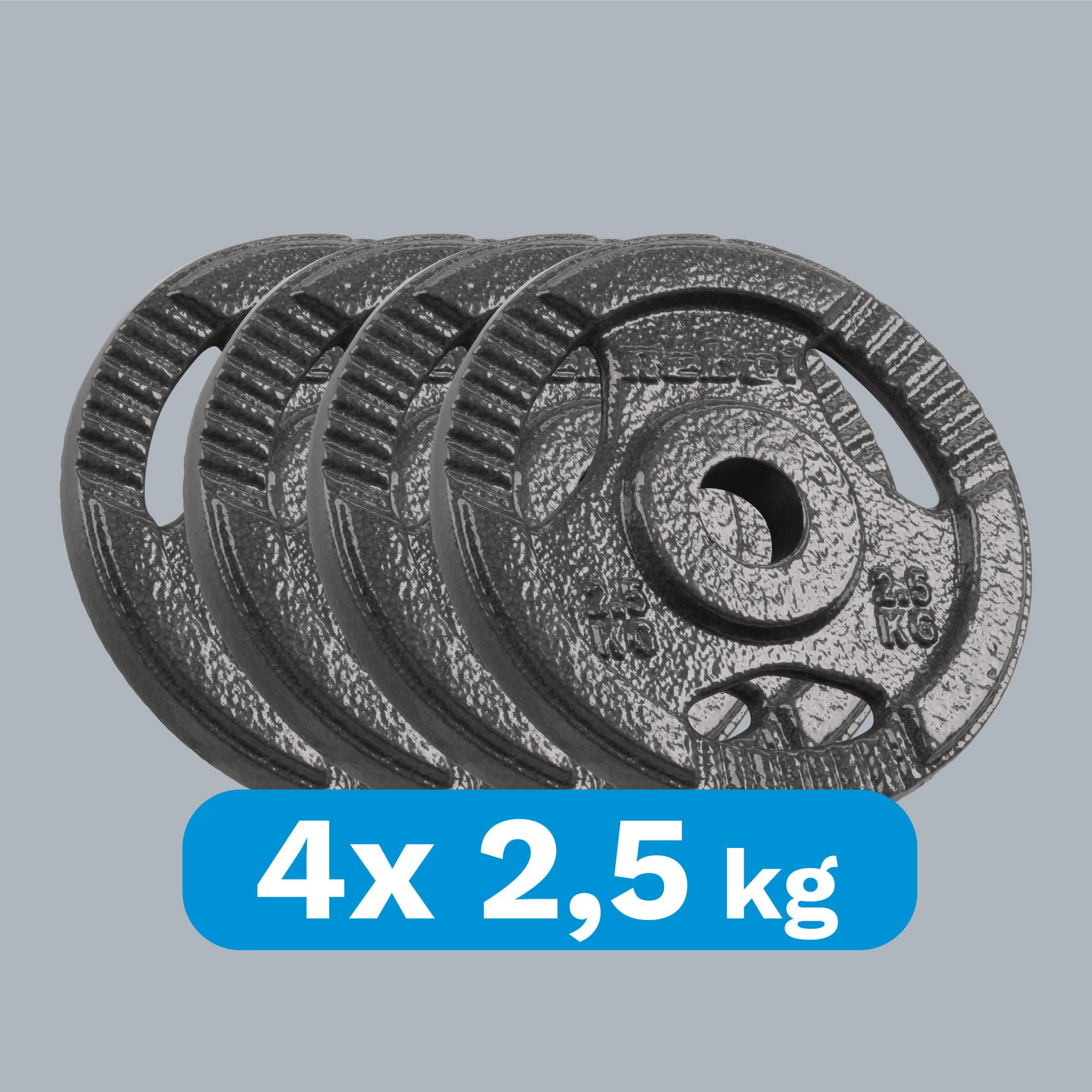 Rebel Zestaw Obciążeń Żeliwnych 4x2.5kg Otwór 31mm Talerz z Uchwytami RBA-2133