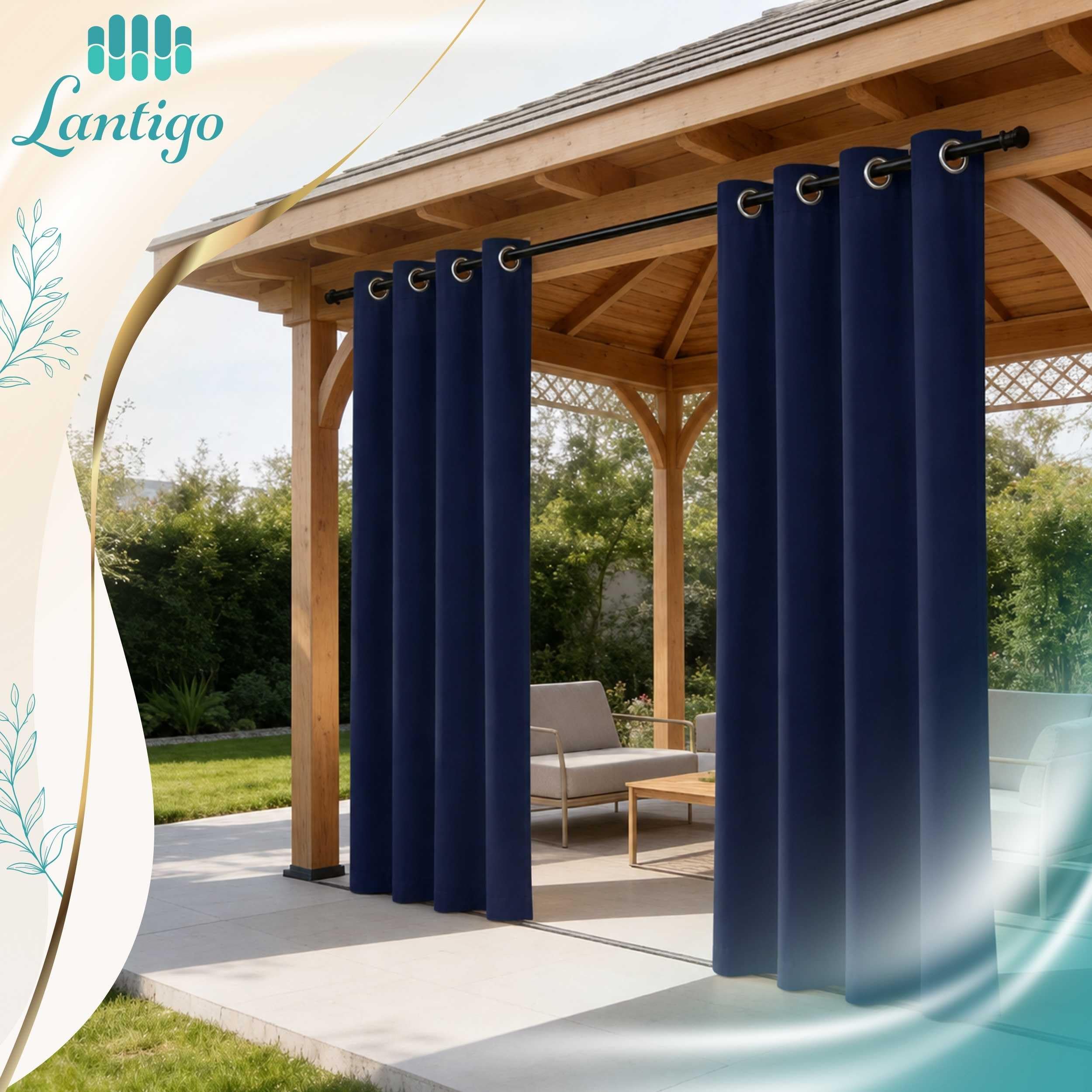 Tenda da Esterno Blu navy 155x250 cm impermeabile antivento
