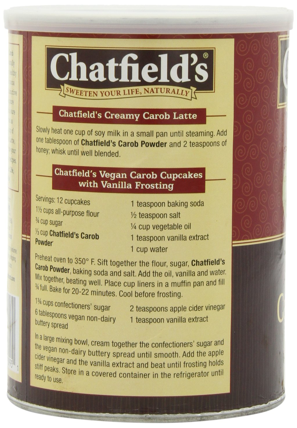 Chatfields Carob Powder, 16-Ounce (Pack of 3)