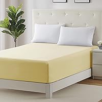 Vista 17 de Clara Clark Sábana bajera, bolsillo extra profundo para colchón profundo, solo sábana bajera suave de lujo, tamaño Queen, color marrón chocolate