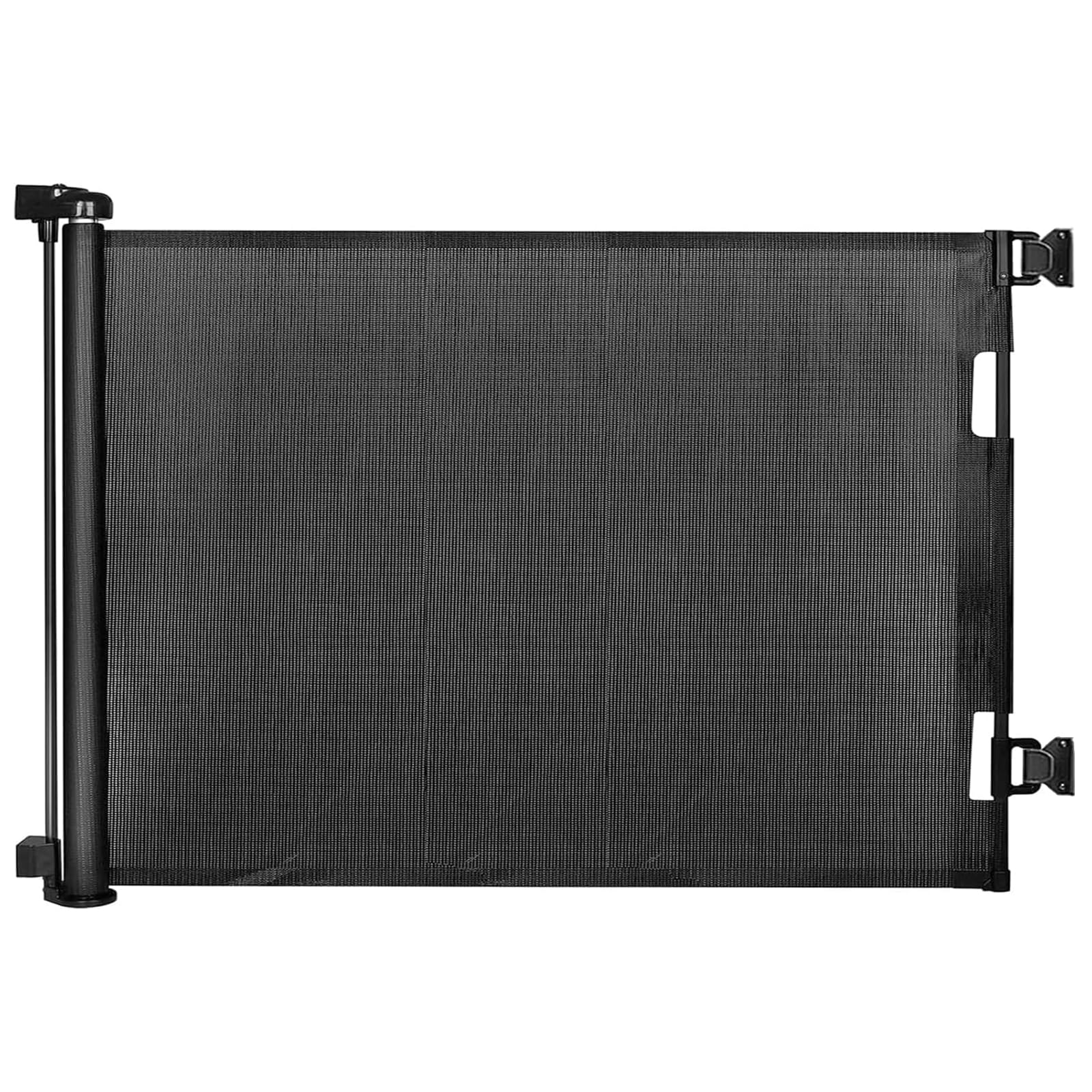 Retractable Stair Gate for Baby 87cm x 180cm Mesh Baby Gate or Mesh Dog Gate, Child Safety Gate for Doorways, Stairs, Hallways, Indoor/Outdoor,Black