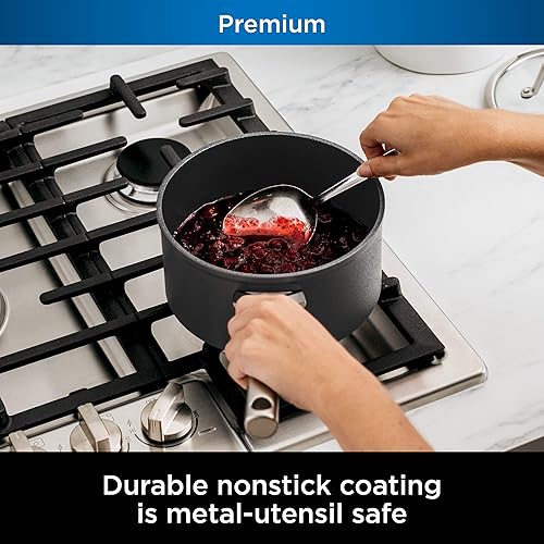 Miniatura 10 de Ninja Foodi NeverStick Premium - Sartén en anodizado duro de 10 14 pulgadas gris pizarra C30026