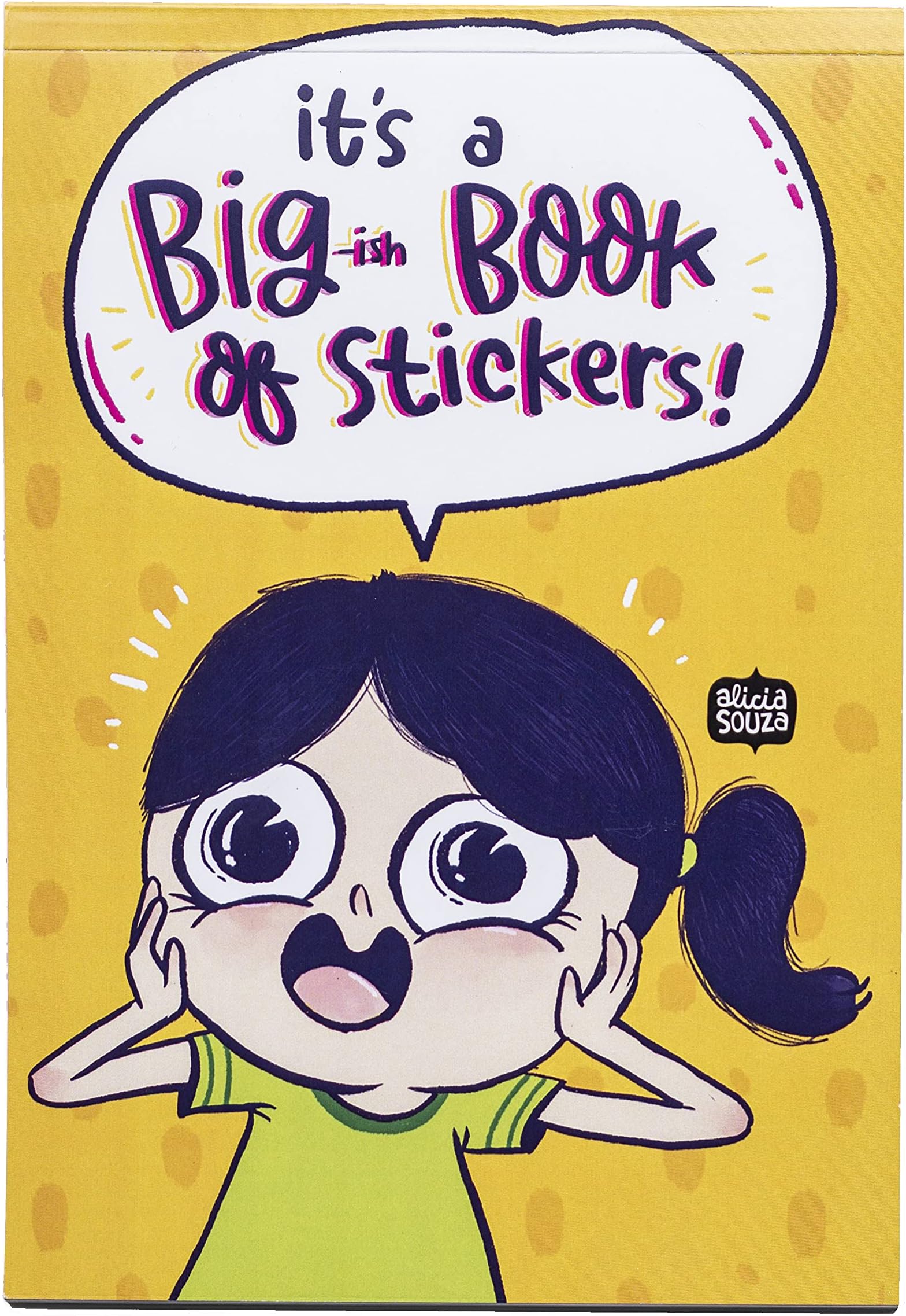 Alicia Souza Big Book of Stickers | 12 PAGES of stickers | Approx 420 stickers total | For Laptops, Notebooks
