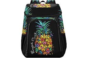 Pineapple Pattern Cooler Backpack for Women and Men - Insulated & Waterproof...