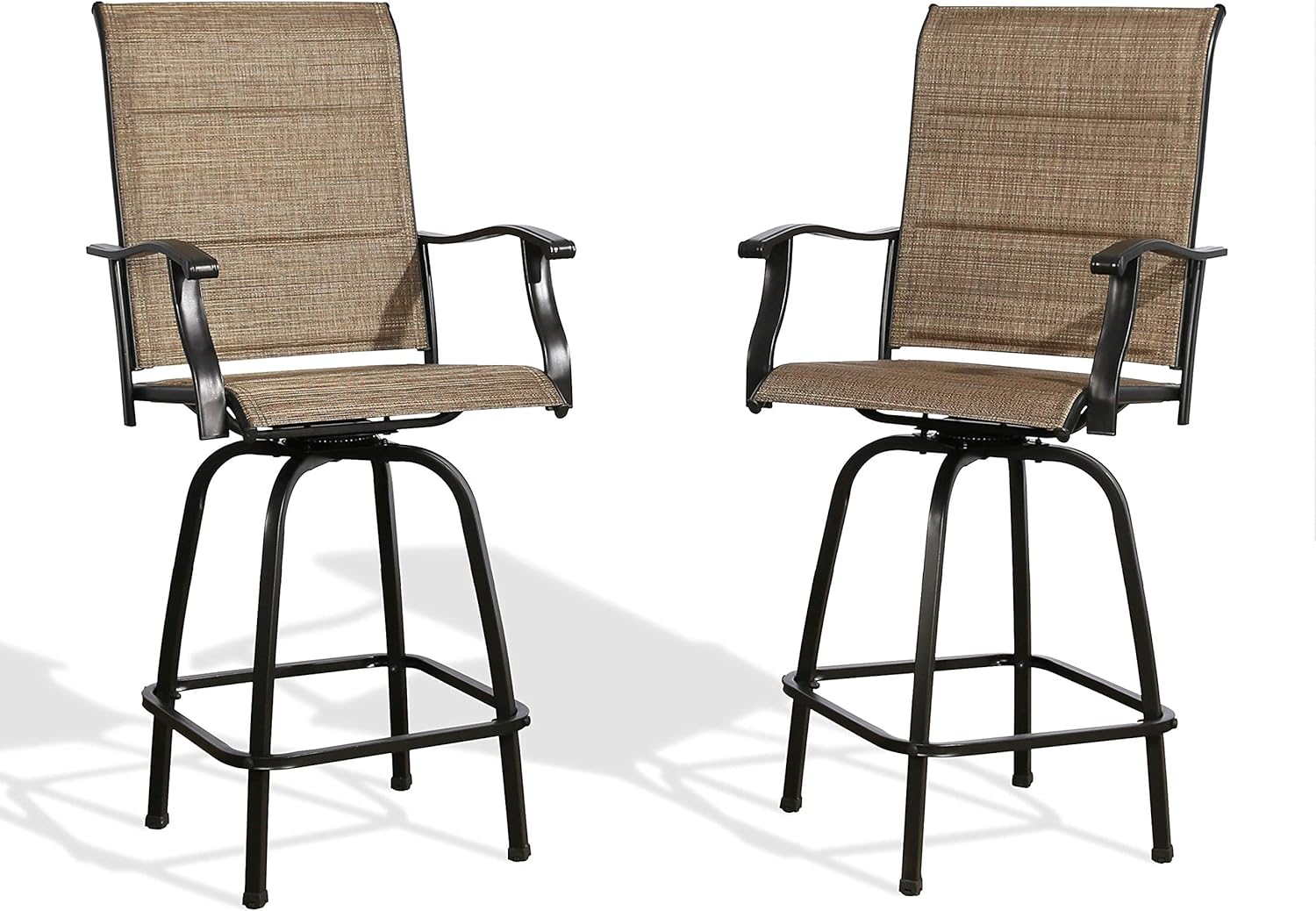 Buy Iwicker Patio Swivel Bar Stools Bar Height Outdoor Chairs Padded Textilene Buy Iwicker Patio Swivel Bar Stools Bar Height Outdoor Chairs Padded Textilene