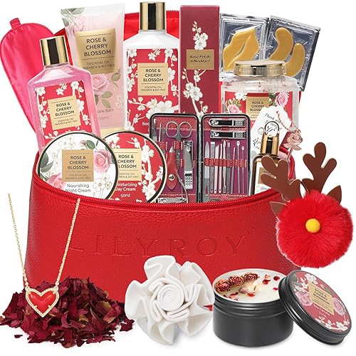 Miniatura 11 de Regalos para el día de la madre para mujer, juego de regalo de 7 piezas de coco y vainilla, colección de baño, regalos del día de San Valentín