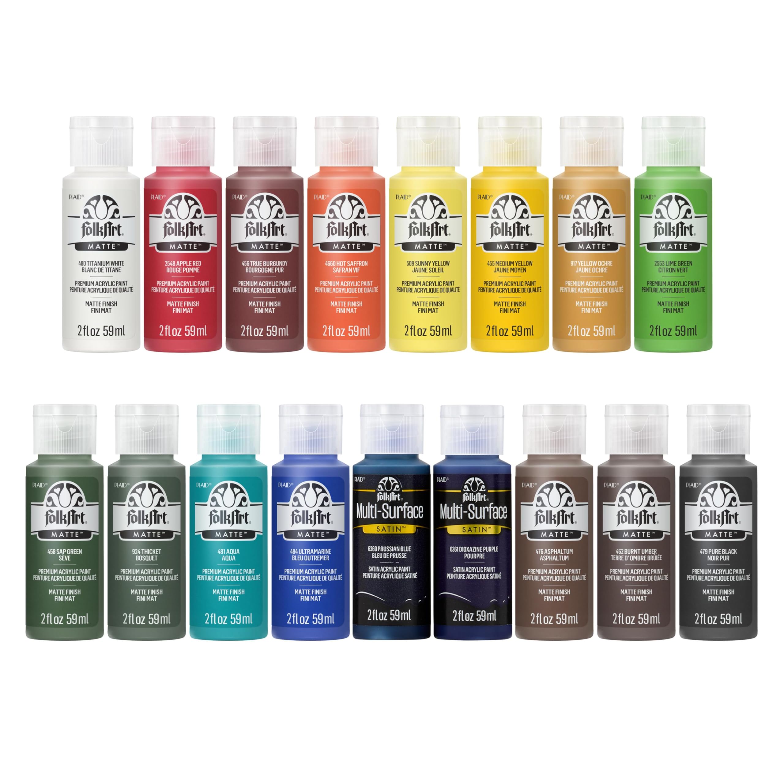 Amazon.com: FolkArt Art Talk with Andy Acrylic Paint Set, 17 Piece