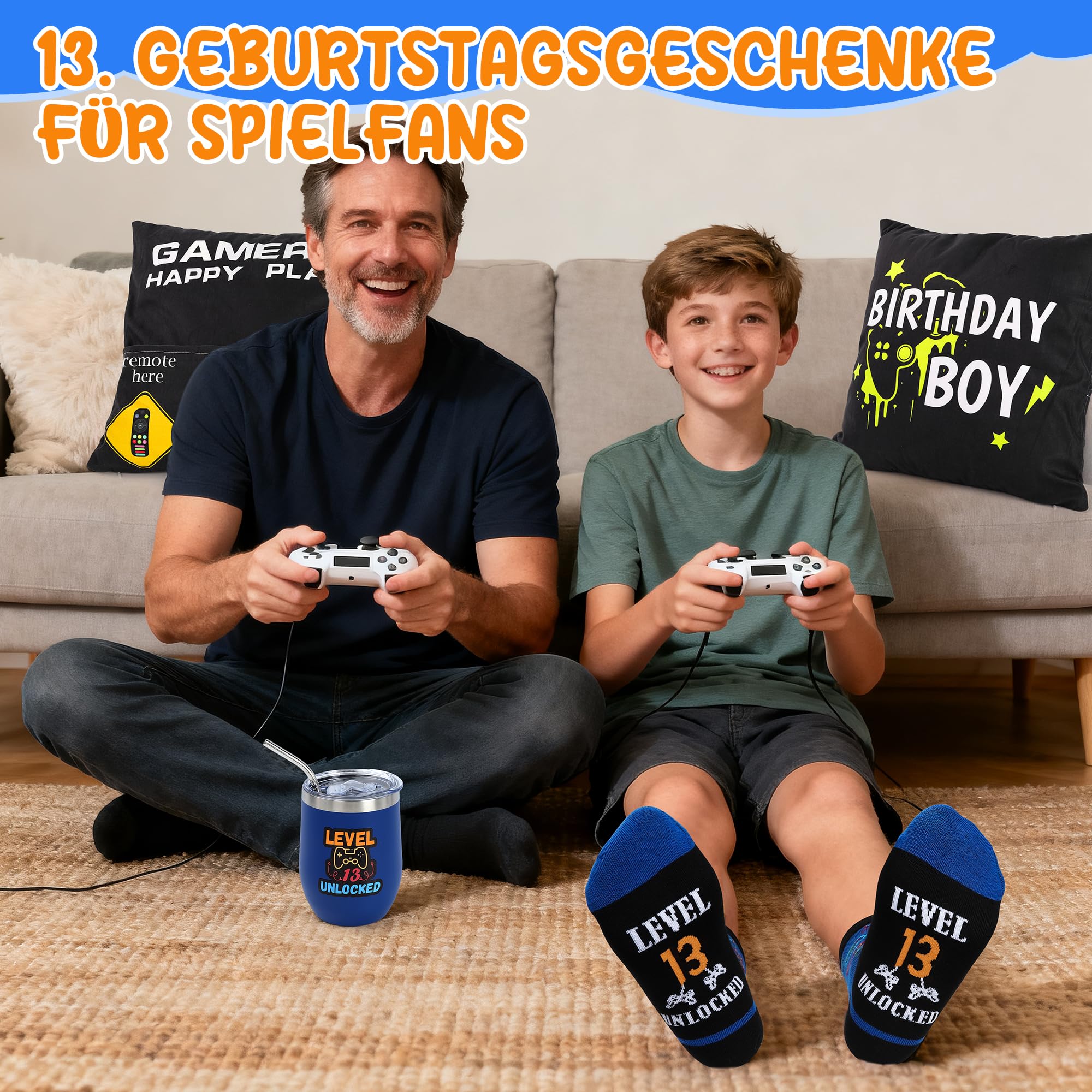 Regalo per giocatore, ragazzo di 13 anni, divertente regalo di compleanno per 13 anni, per figlio, nipote, nipote o amico, ottima idea regalo