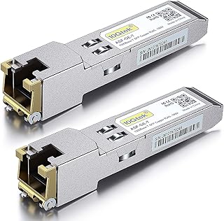 [2 Pack] 1G SFP to RJ45 Mini-Gbic Module 100-meter, 1000Base-T Copper Transceiver Compatible for Cisco GLC-T/SFP-GE-T, Meraki, Ubiquiti UniFi UF-RJ45-1G, Netgear, Zyxel, D-Link, TP-Link and more