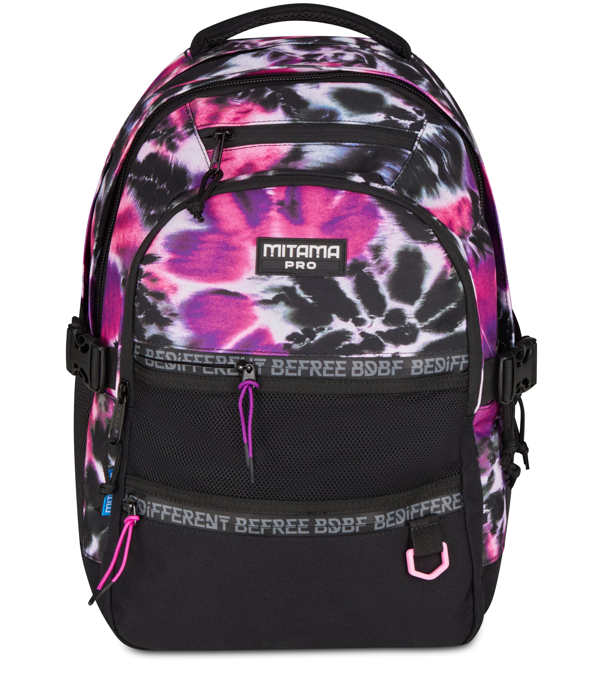 Mitama Zaino Triplo Scomparto PURPLEHYPE con Tasca porta PC, Nero,Tasca frontale attrezzata, Scuola Elementare e Tempo Libero, Bambina Ragazza