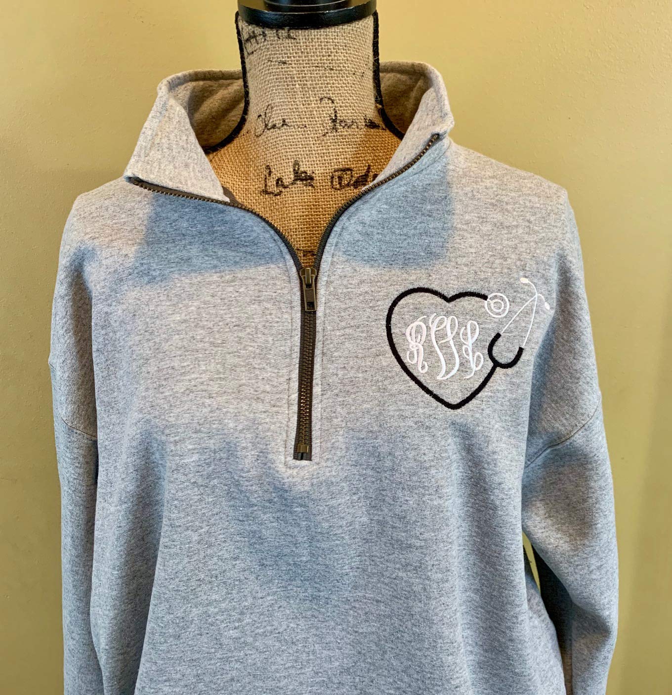 nurse monogram sweatshirt