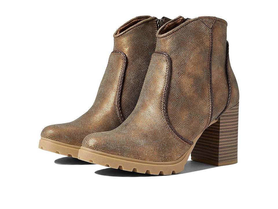Blowfish Malibu Waylon (Bronze Roller Reptile/Mocca Dyecut) Women's Boots INTERNATIONAL SHIPPING