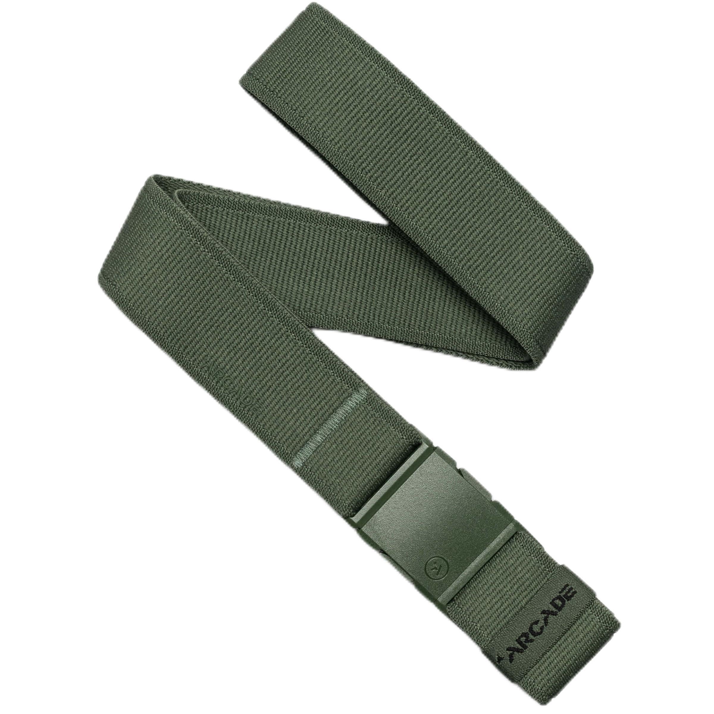 Arcade Belts A2 Unisex Adventure Belt: Heavy Duty Stretch, Metal Free Buckle, Atlas - Forest, Standard (Up to 40"); 1.5" Wide