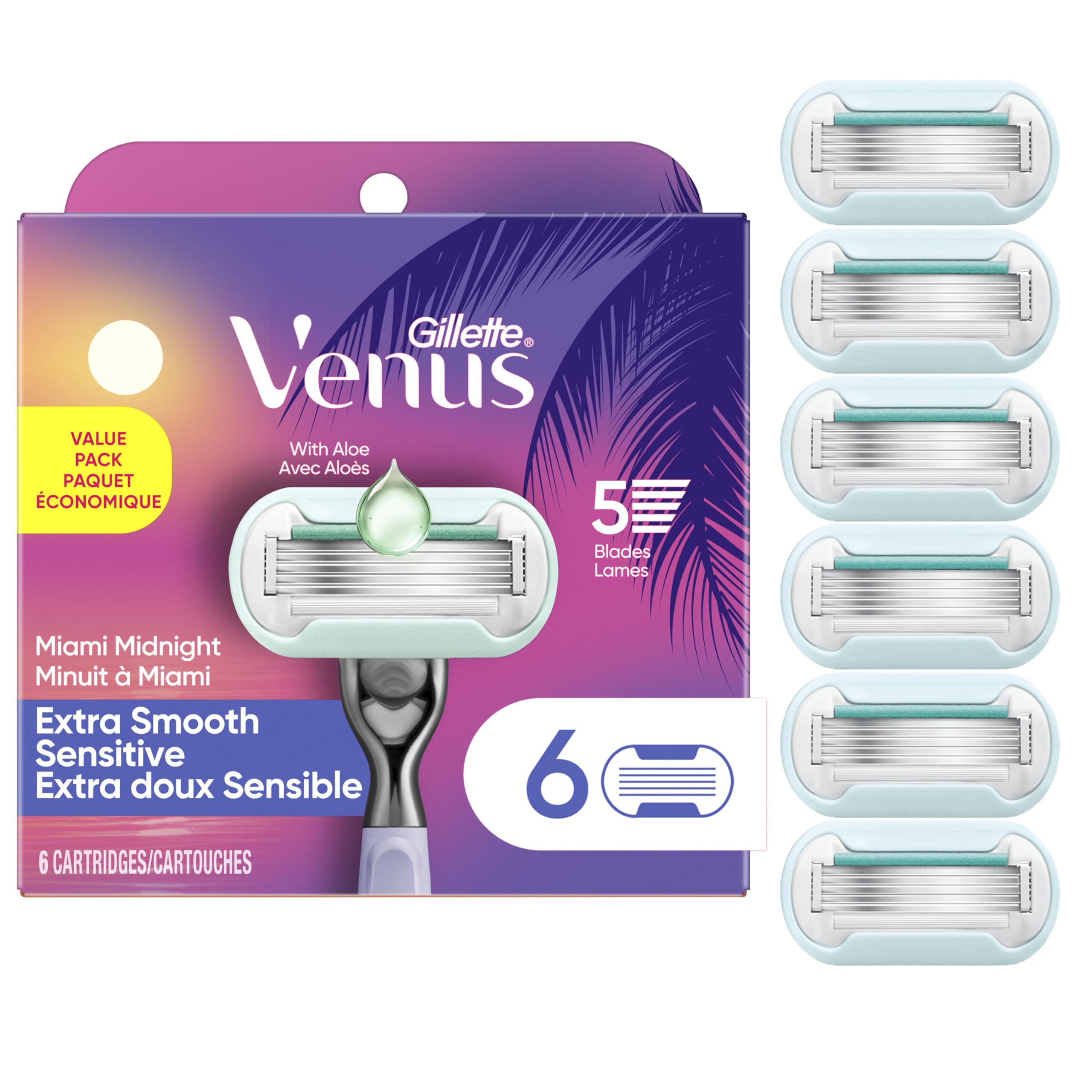 Gillette Venus Extra Smooth Sensitive Summer Surf Women's Razor