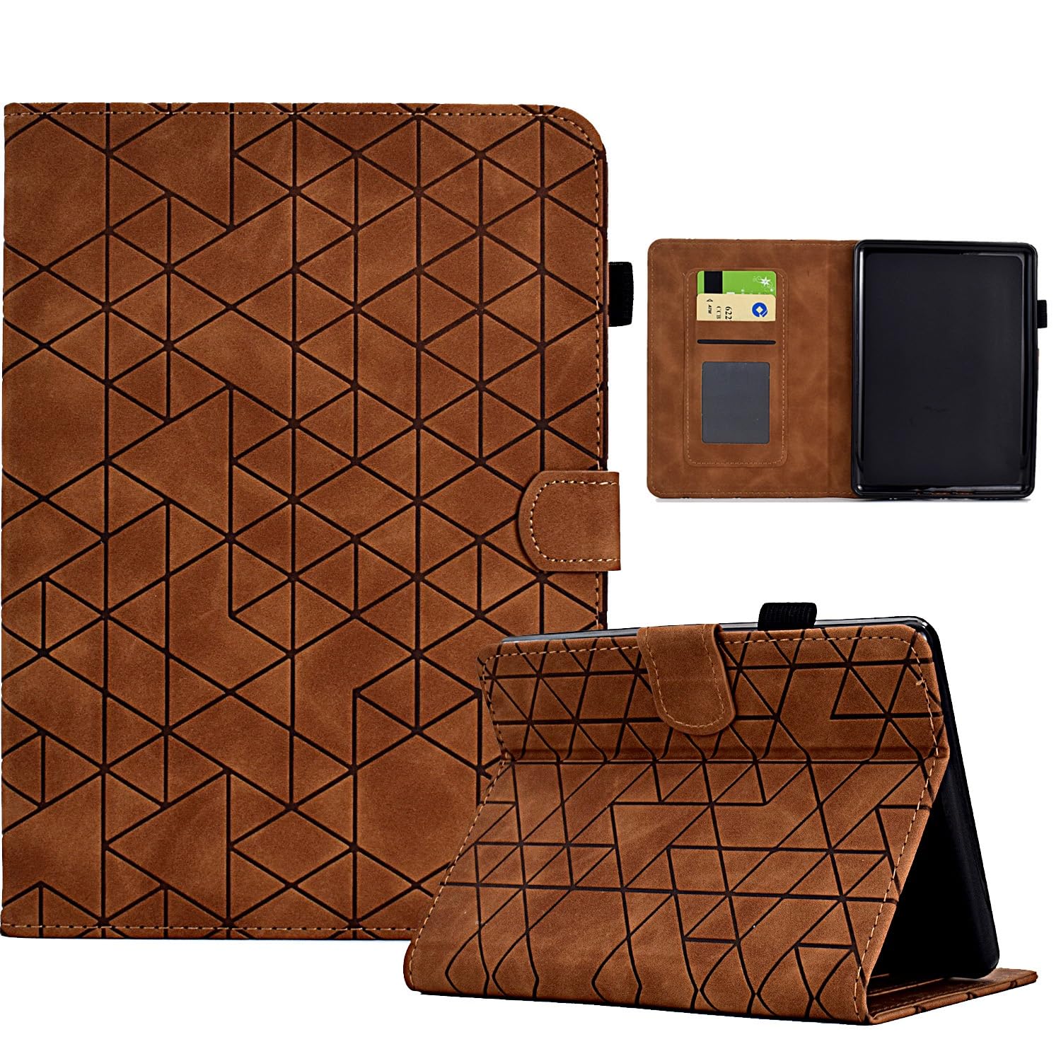 Ochronne etui na tablet PC wysokiej jakości skórzane etui folio stojak pokrowiec kompatybilny z Kindle Paperwhite 1/2/3/4 etui 6" etui z widokiem pod wieloma kątami kompatybilne z Kindle Paperwhite
