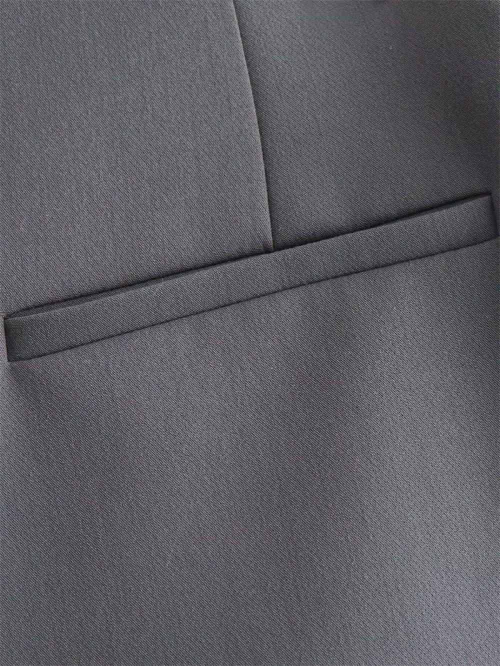 SWEPER Jupe Courte Femme - Short Décoré Asymétriquement pour Femmes, Mode, Fermeture Éclair Latérale, Taille Haute, Couleur Unie, Tenue De Bureau