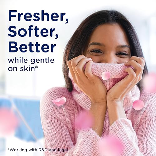 Miniatura 5 de Downy Soft, Suavizante de tela líquido 2 en 1 suave y fresco, April Fresh, 140 fl oz, 190 cargas, El acondicionador de tela líquido proporciona