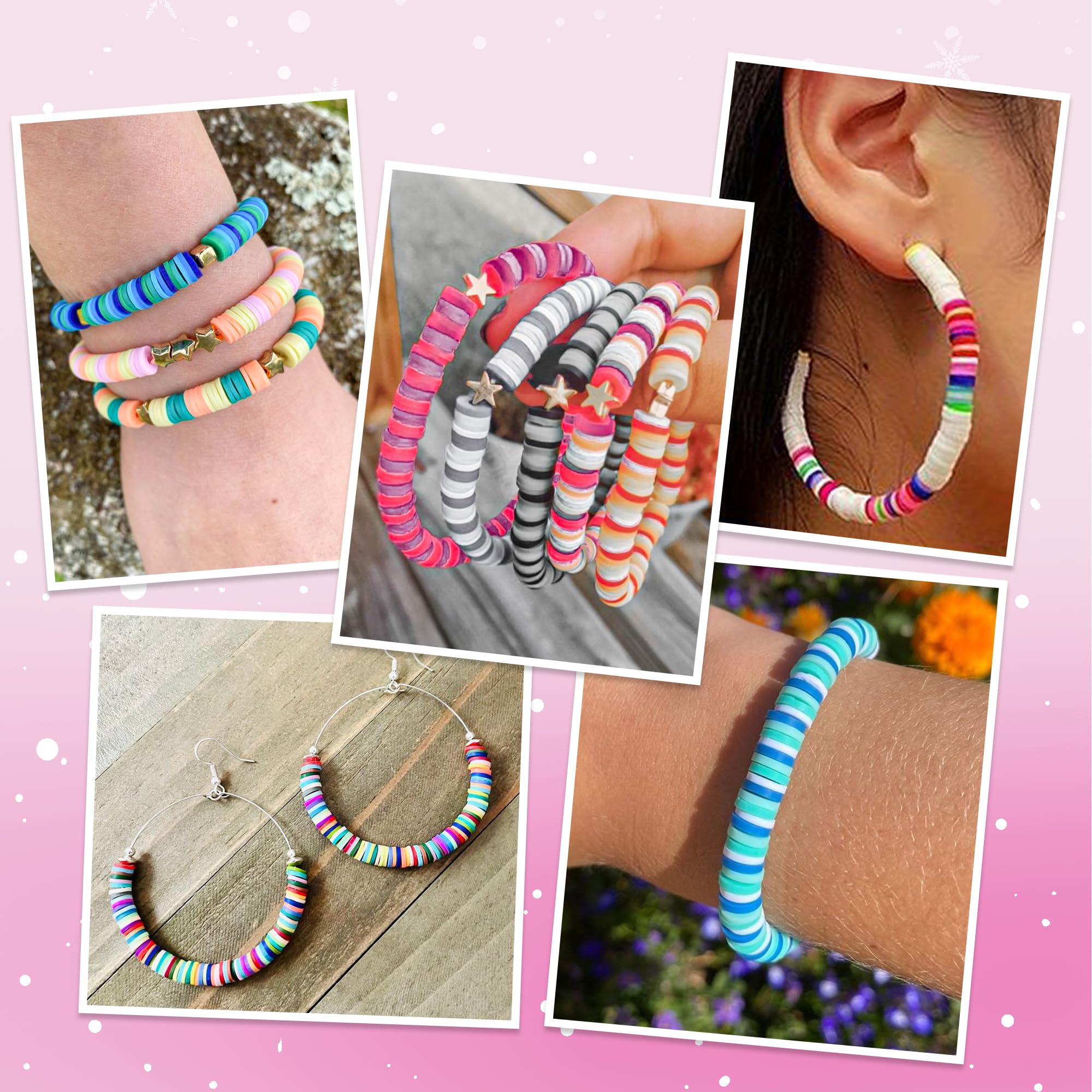 COHEALI 50 Holzperlen Für Armbänder & Schmuck - DIY Bastelset