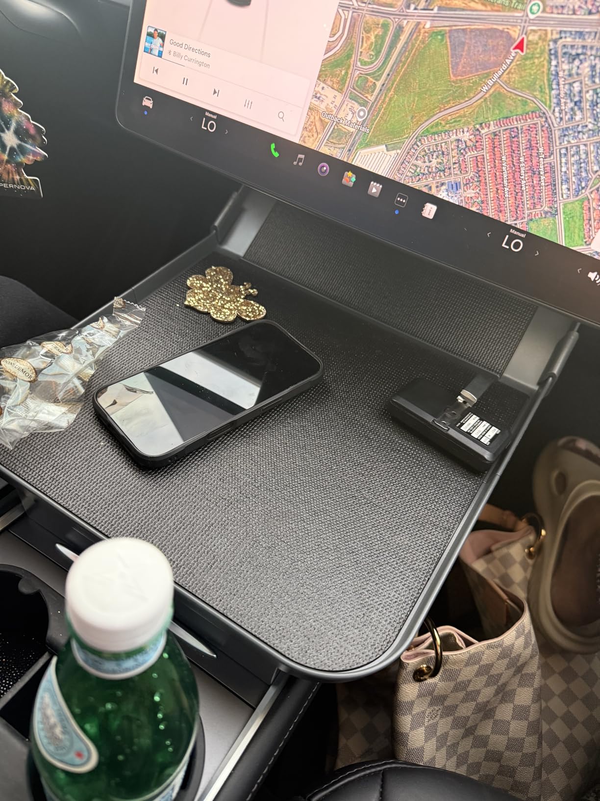 Tesla Model Y & Model 3 Center Console Tray Table (2020–2026) – Anti-Slip Food & Organizer Tray (Tray Only)