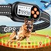 Gps Wireless Dog Fence System, Electric Dog Fence Collar, Effective Invisible GPS Fence Collar for Dogs with Beep Vibration Alert Modes, 25-999 Yards Costume Boundary Collar for Dogs, IP67 Waterproof