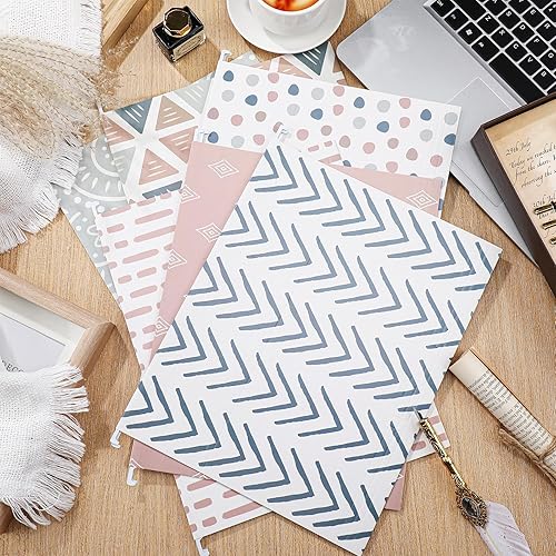 Miniatura 5 de 30 carpetas colgantes bohemias, tamaño carta, carpeta colgante con pestañas ajustables, carpetas surtidas para oficina, gabinete, hogar, cajón,