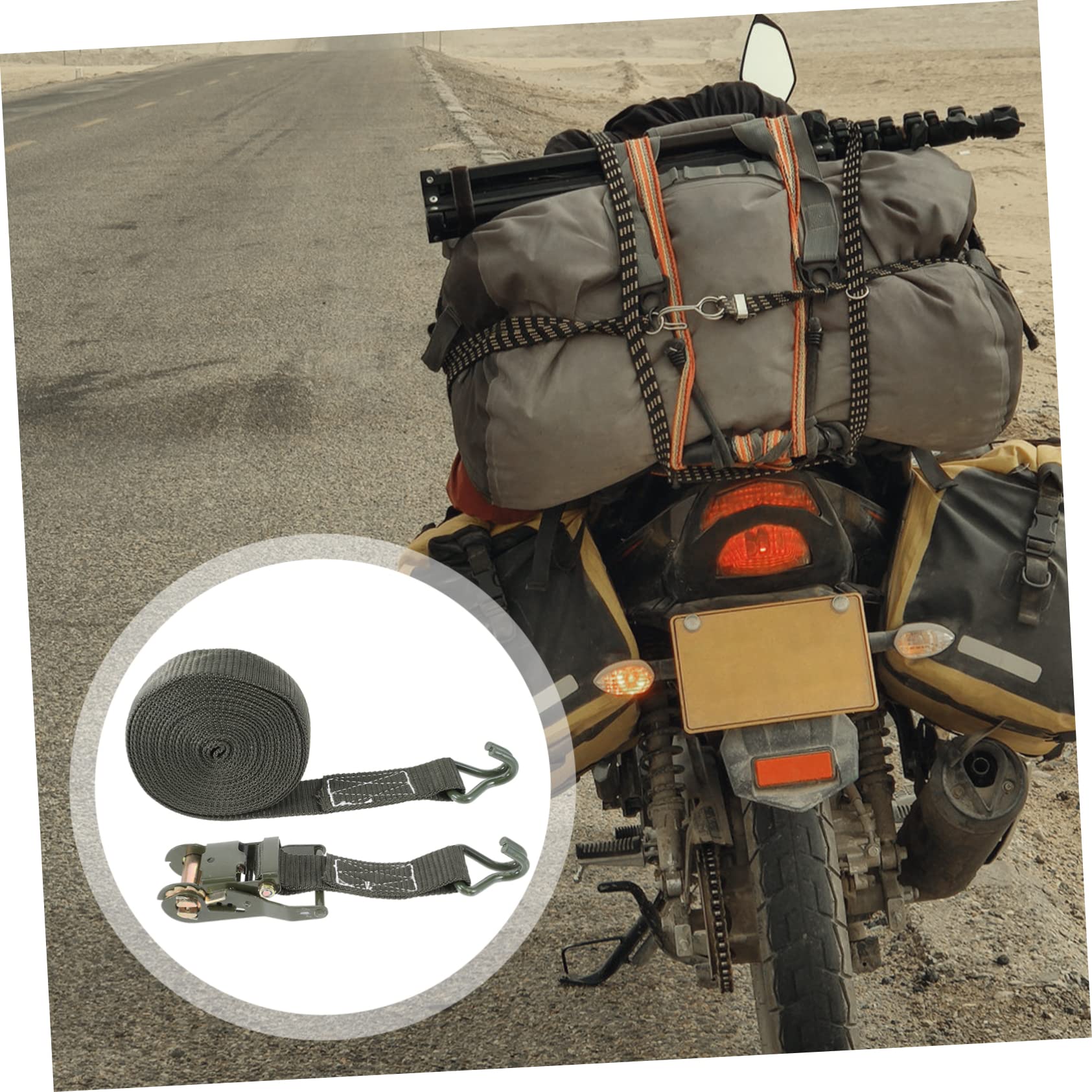 Hemobllo 1satz Ratschen-spanngurt Hochbelastbar Für Sichere Ladungssicherung Von LKW Anhängern Motorrädern Und Booten Strapazierfähiges Material Grüner Zurrgurt