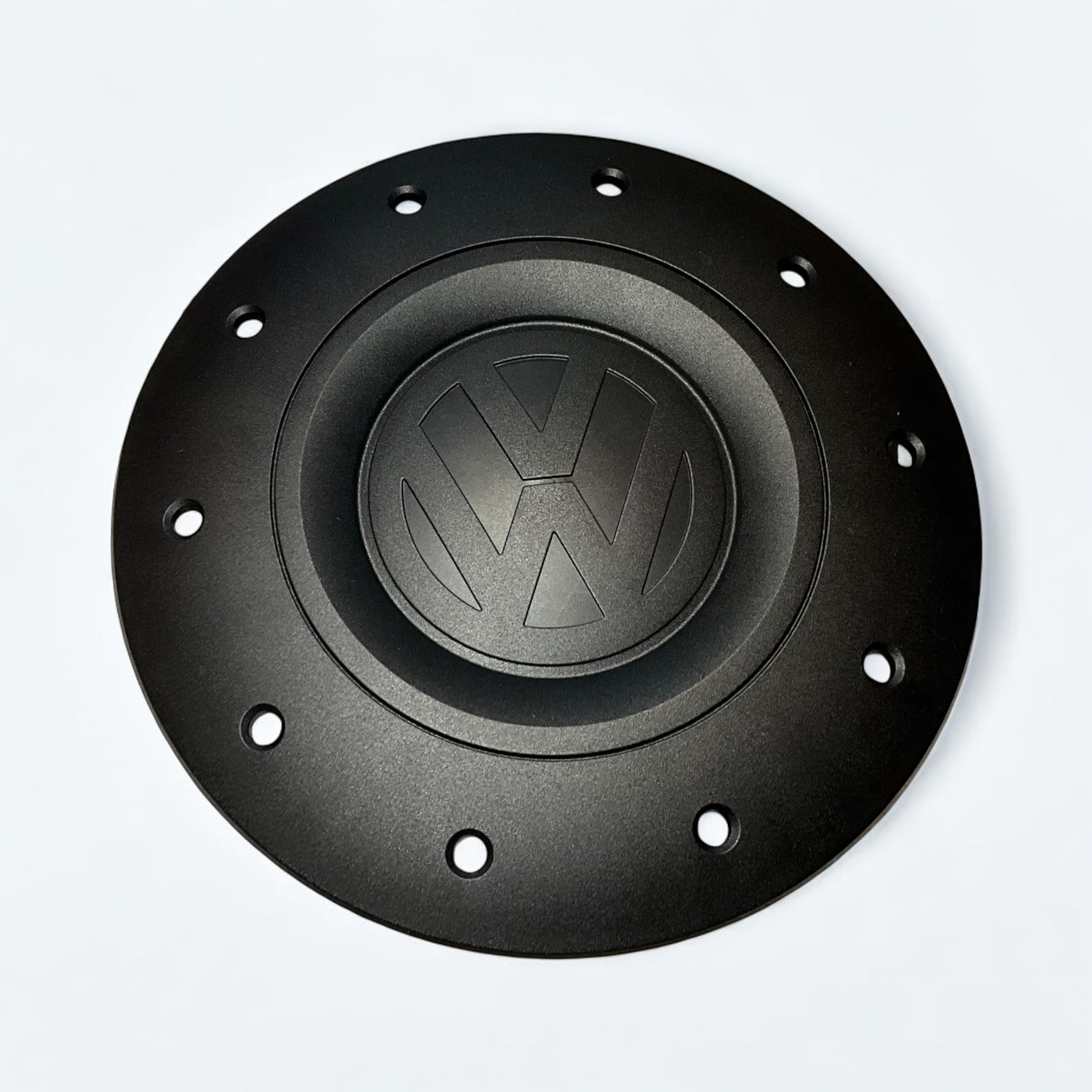 Centre de roue en acier véritable noir pour VW Transporter T5 2003–2013