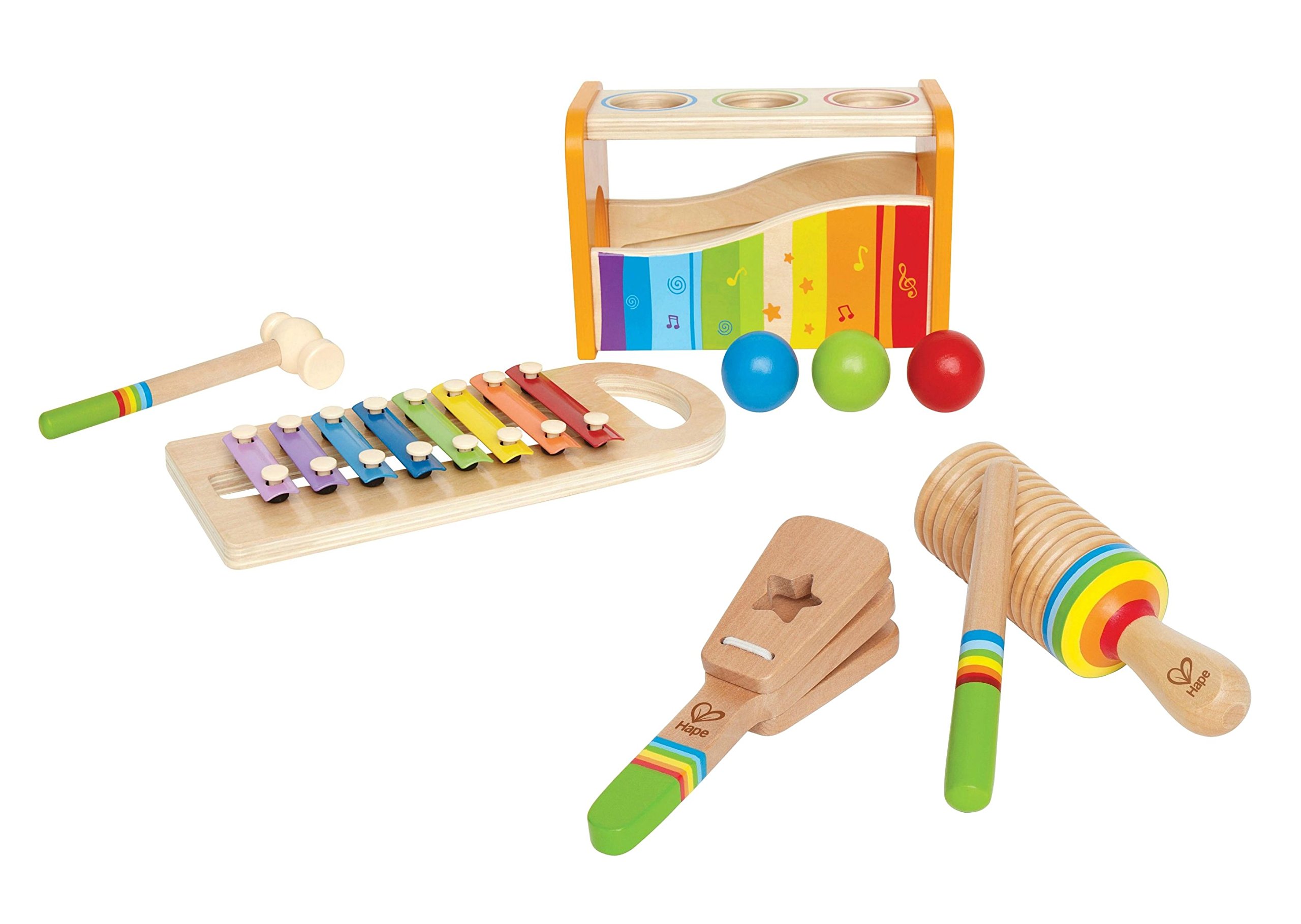 Hape Pound Tap Bench With Slide Out Xylophone Rhythm Set Amazon Co Uk Toys Games