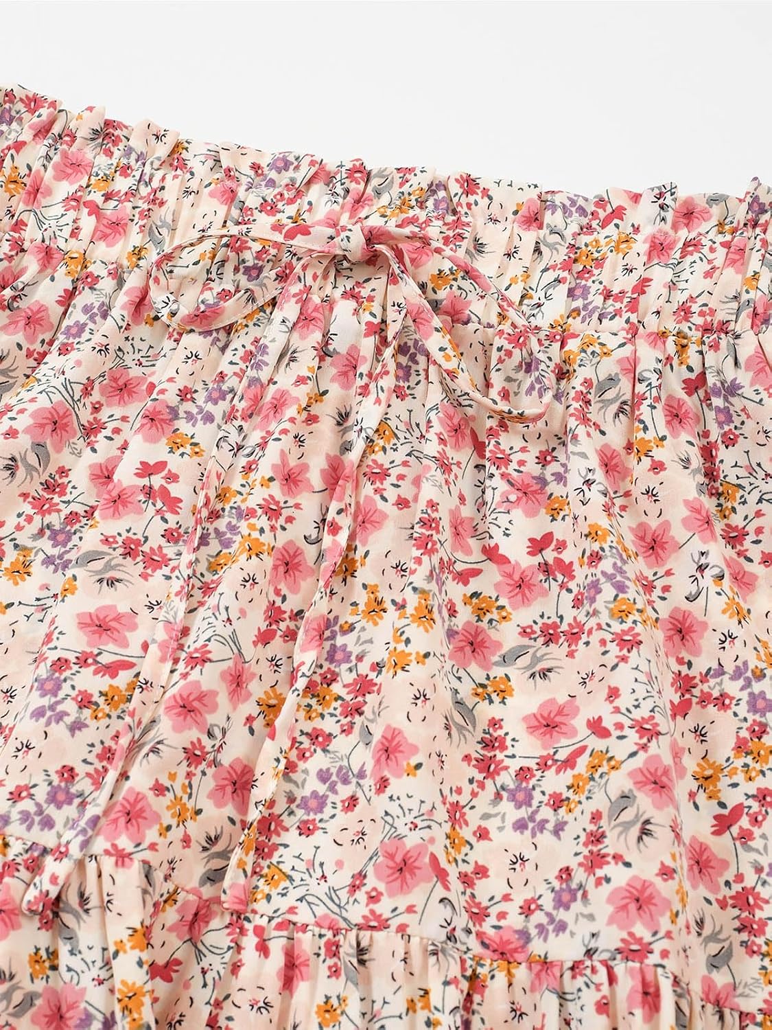 Saia midi feminina cintura alta elástica casual verão na moda gravata frontal rodada babados floral saia evasê DJ626, Rosa floral, P em promoção! Veja a oferta e mais achadinhos de Saias 4 Hoje é o melhor dia para comprar Saia midi feminina cintura alta elástica casual verão na moda gravata frontal rodada babados floral saia evasê DJ626, Rosa floral, P com aquele preço maroto! Promoção! Aproveite a oferta! 4