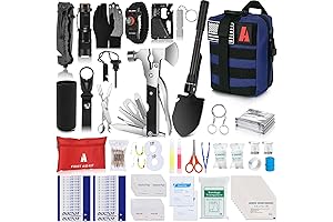 257 pcs Emergency Survival Gear Tool Kit with Professional Tactical First Aid...